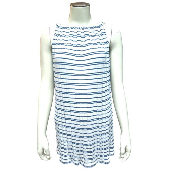 Cabi Womens Striped Sleeveless Dress With Tie Back Size L Rayon Spandex - Picture 8 of 10